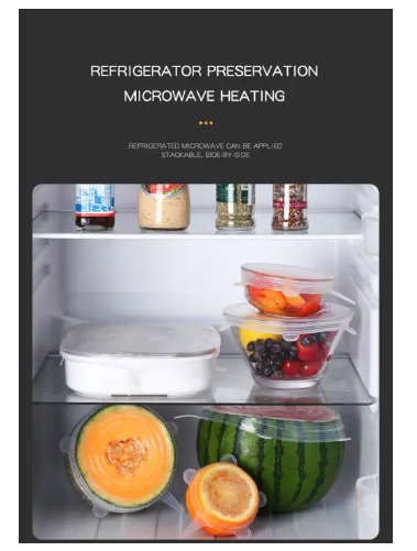 Reusable Silicone Stretch Lid For Food Preservation