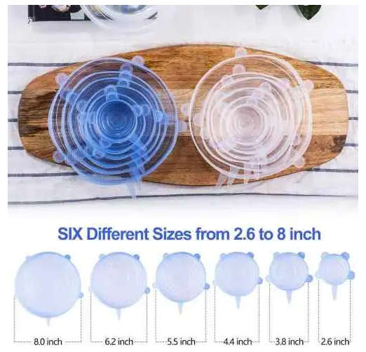 Reusable Silicone Stretch Lid For Food Preservation