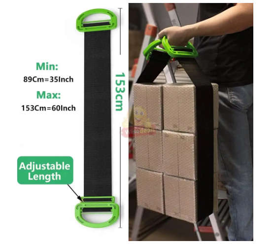 Adjustable Lifting and Moving Strap Lift and Carry Virtually Anything up to 275 KG