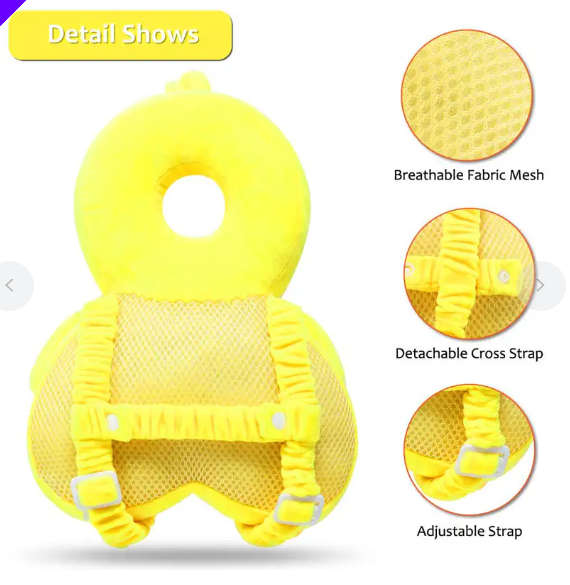 Baby Head Protection Backpack Cushion Toddlers Walker Safety Pad-Duck