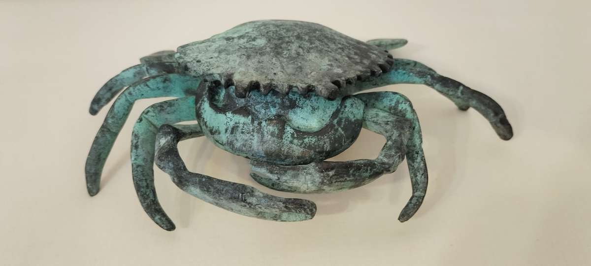 Superb Metal Crab Display/Ashtray