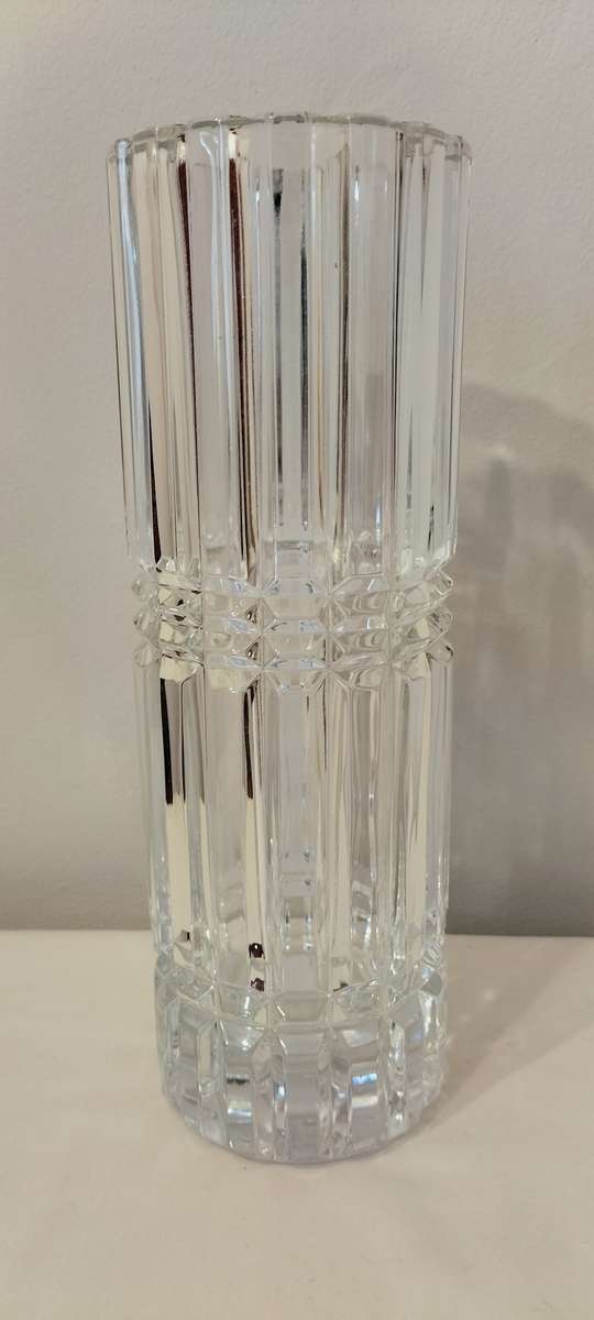 Absolutely Magnificent 1970 Crystal D'Arque Montparnasse Durand Solid 3 Kg Crystal Vase