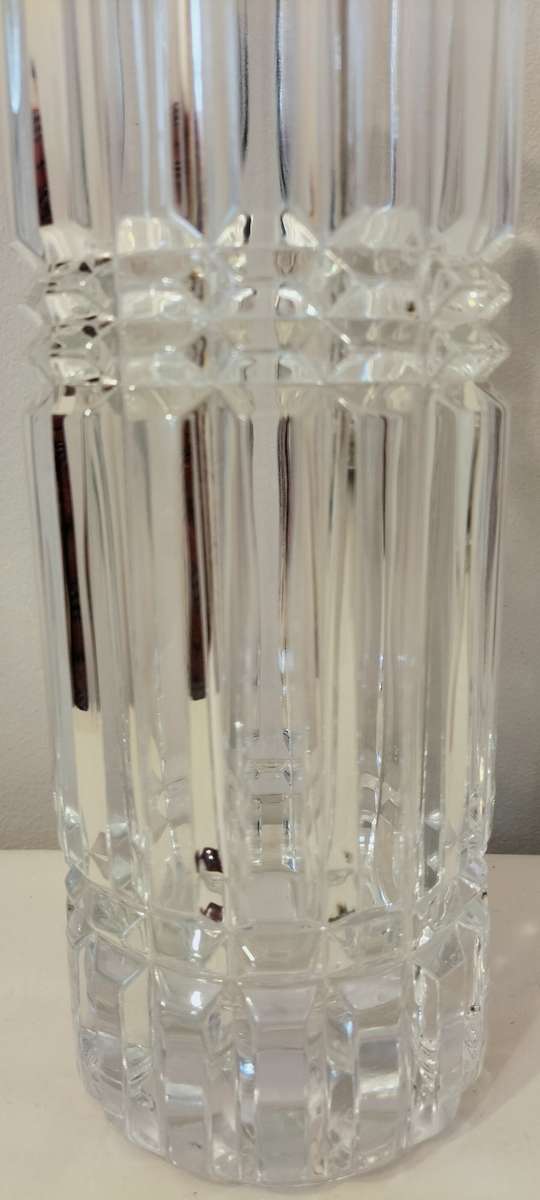 Absolutely Magnificent 1970 Crystal D'Arque Montparnasse Durand Solid 3 Kg Crystal Vase