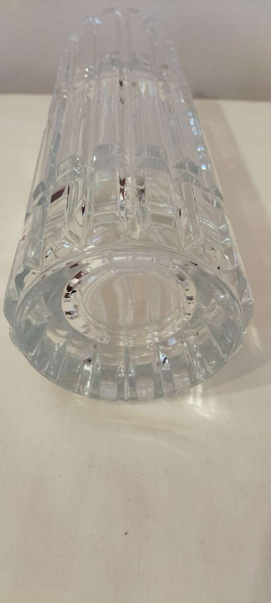Absolutely Magnificent 1970 Crystal D'Arque Montparnasse Durand Solid 3 Kg Crystal Vase