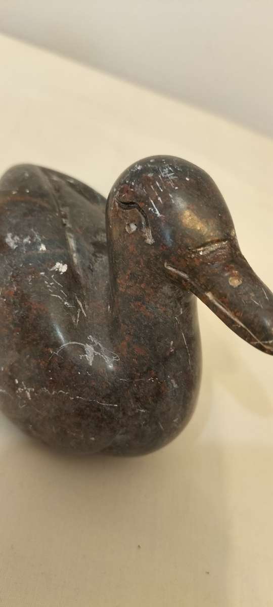 Collectible Bird Figurine nr 5 Stone Carving Duck