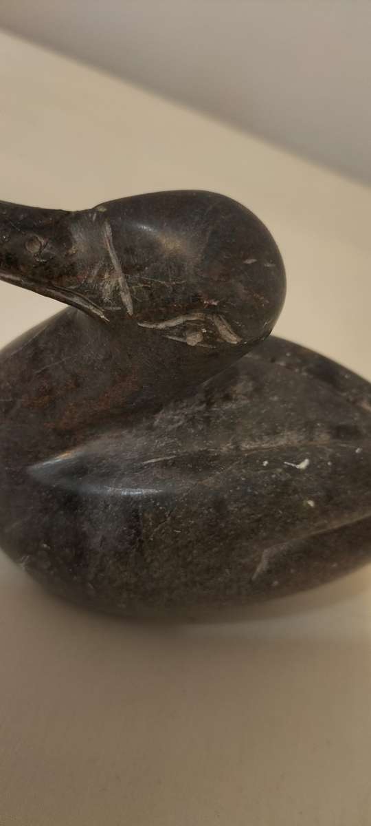 Collectible Bird Figurine nr 5 Stone Carving Duck