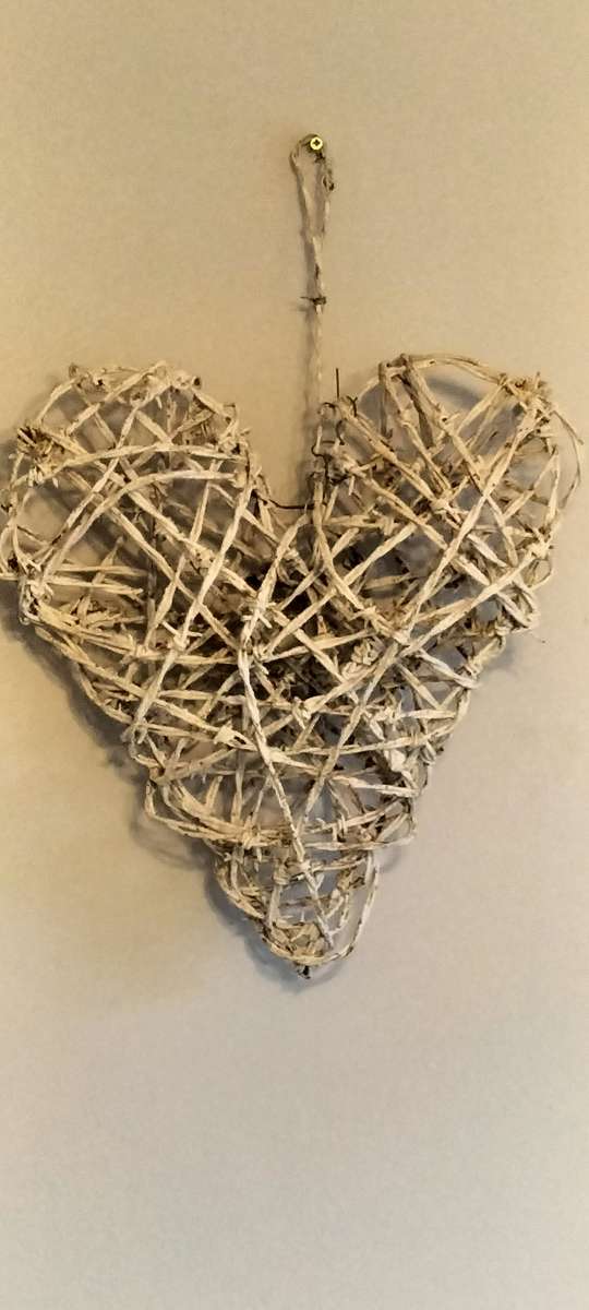 A Magnificent Huge Barb Wire Heart Hanging Mobile Decoration