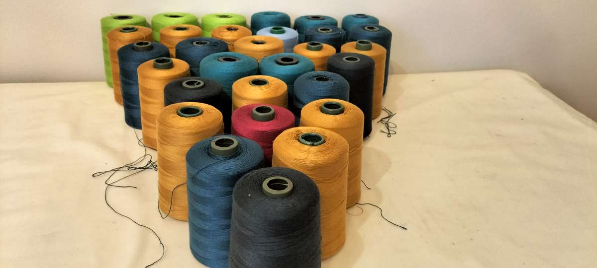 Bulk Of 30 Spun Polyester Yarn/Thread Rolls - New -2000m Each Roll (Set1) (BID PER ROLL)