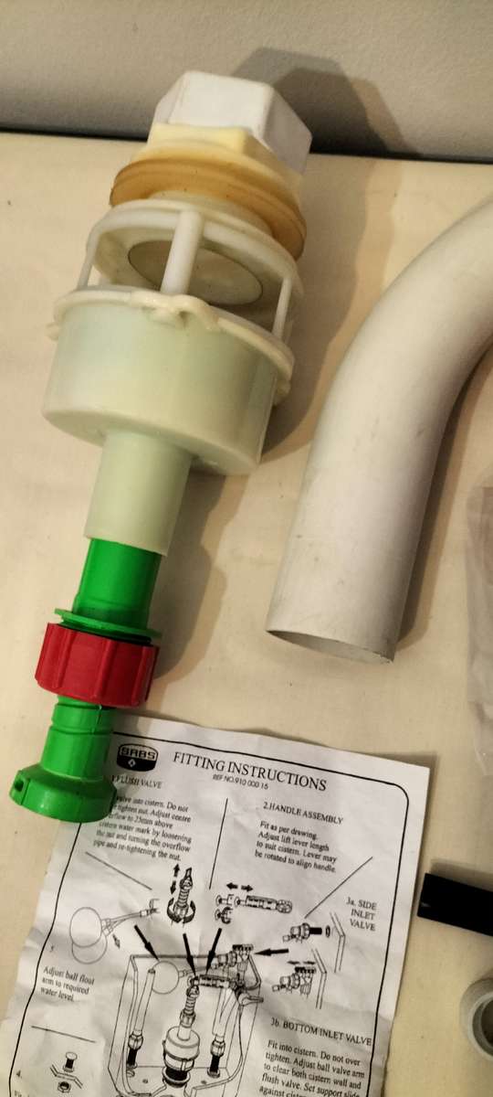 Complete Parker Plumbing Toilet Flush Mechanism With All Attachments