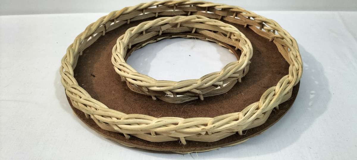 Rattan Sweets Presentation Plate
