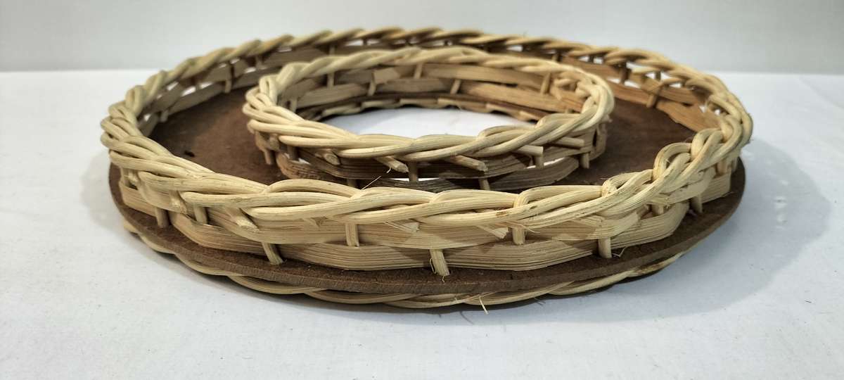 Rattan Sweets Presentation Plate