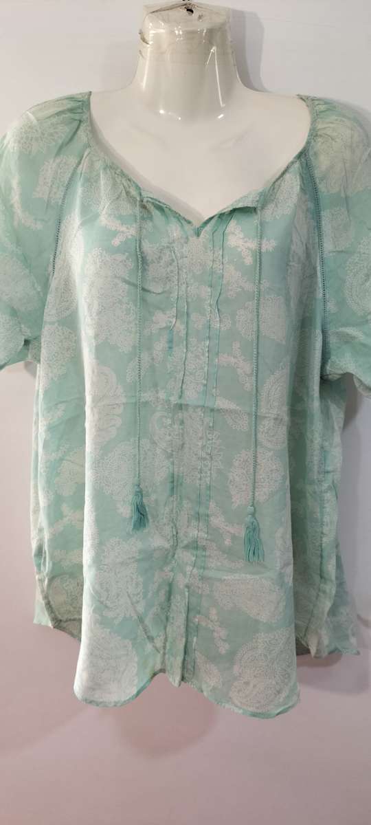 A Magnificent David Jones Short Sleeve Top. (Nr3). 12.