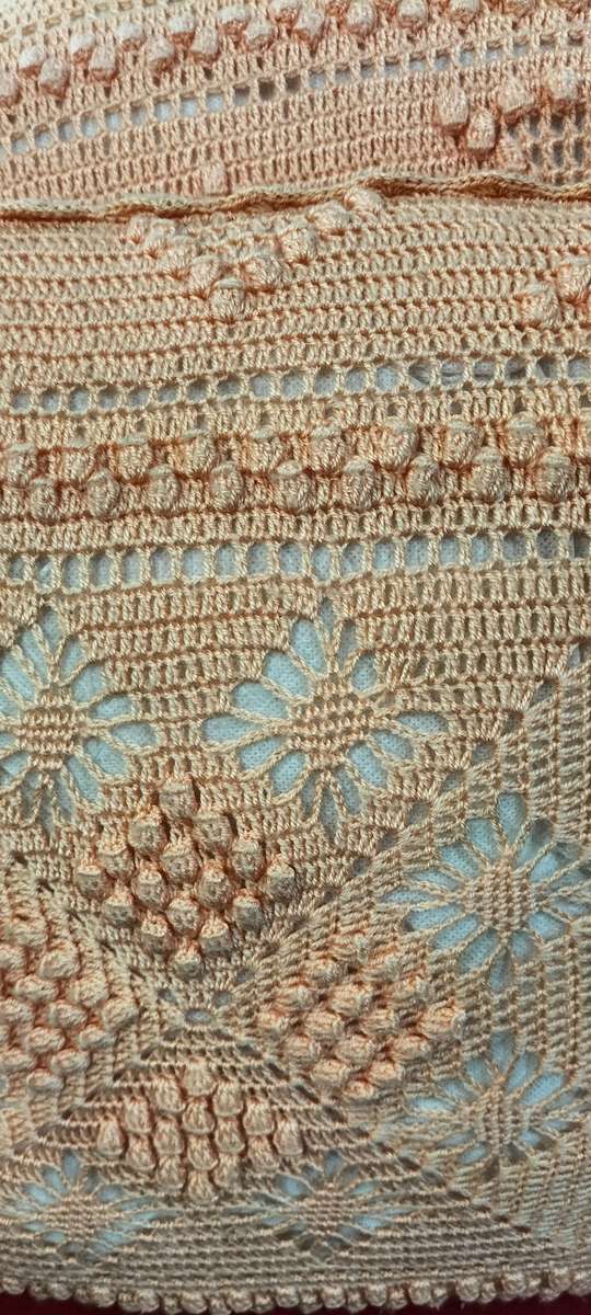 Set of 4 Absolutely Magnificent Vintage Crochet Cushion Covers with Inners