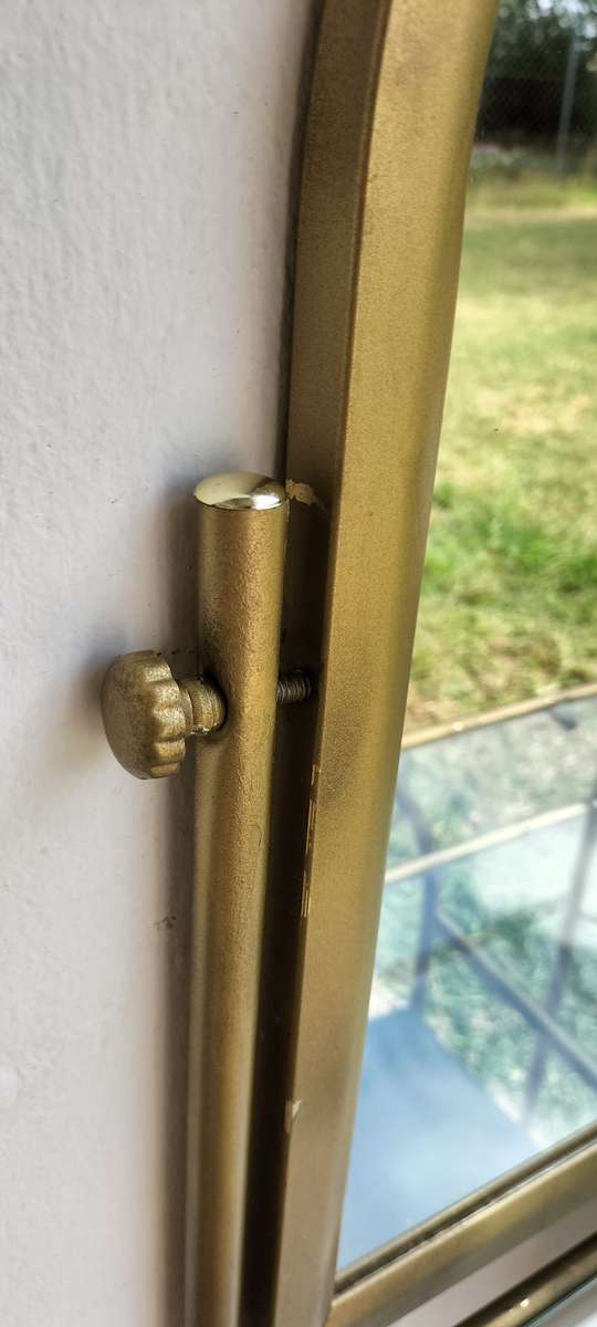 Magnificent Metal And Glass 2 Tier Girl's Dresser With Swivel Mirror And Chair