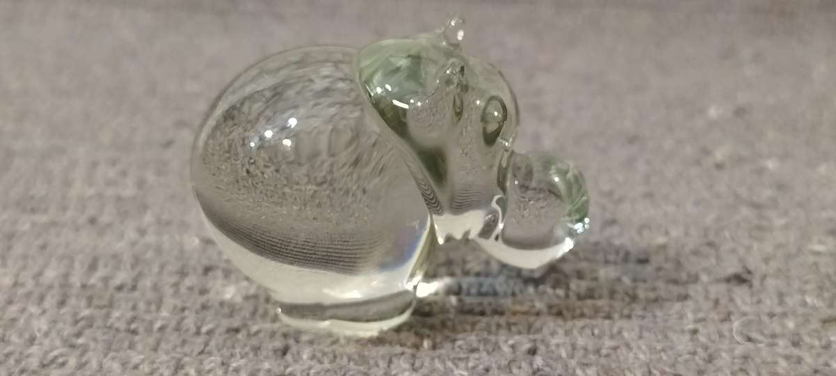 A Beautiful Intact Ngwenya Glass Hippopotamus