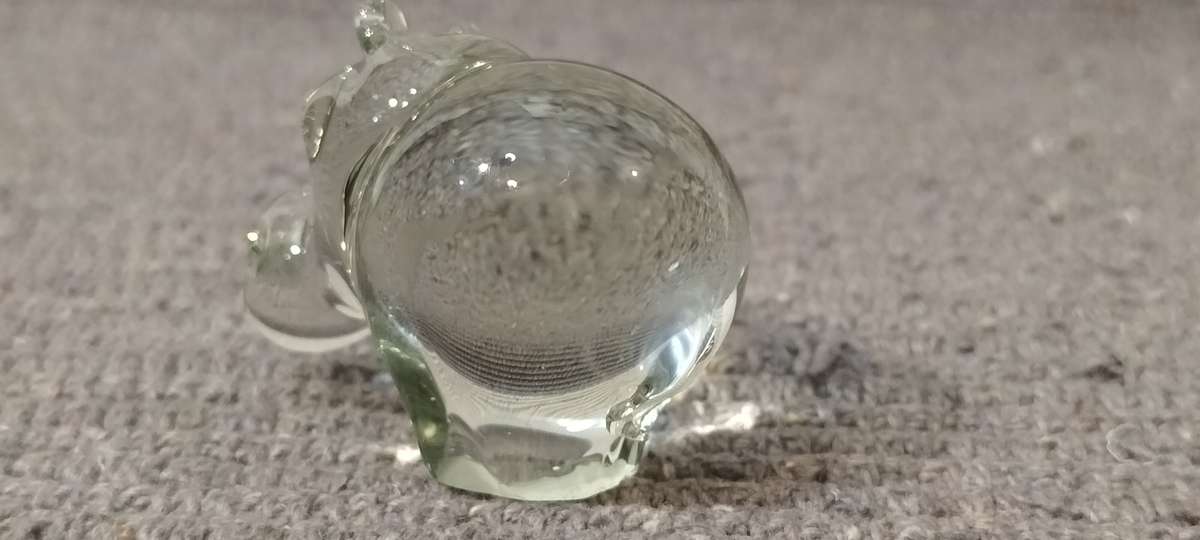A Beautiful Intact Ngwenya Glass Hippopotamus