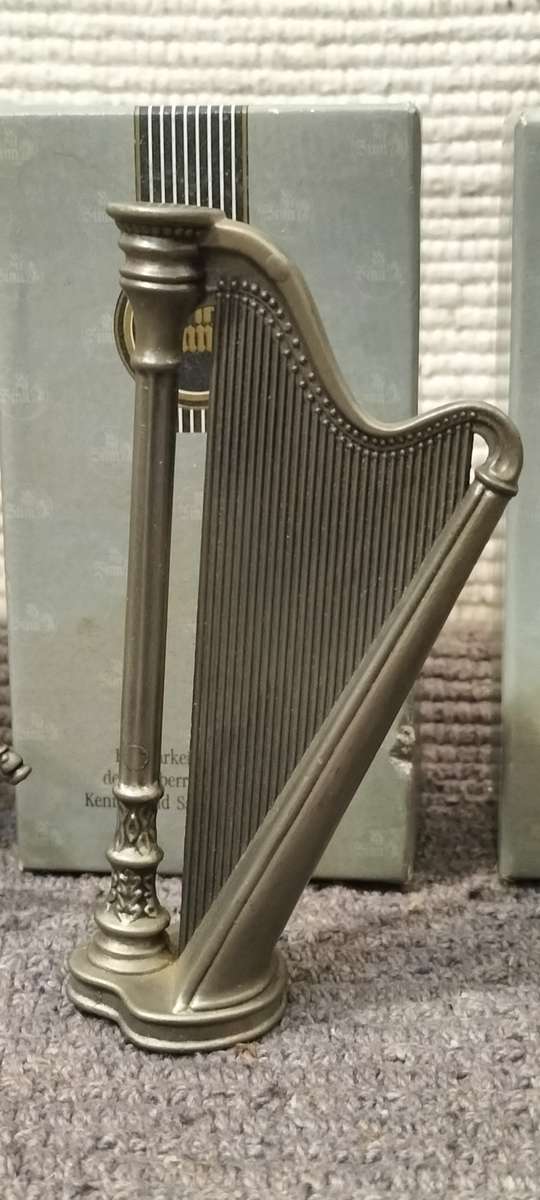 Magnificent Genuine WMF German Pewter Harp in Original Box