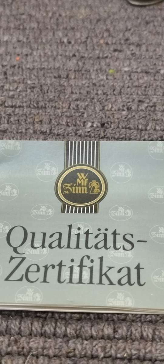 Magnificent Genuine WMF German Pewter Violin in Original Box