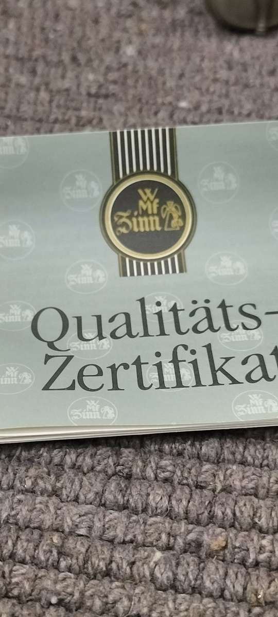 Magnificent Genuine WMF German Pewter Harp in Original Box