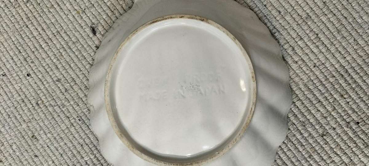 A Magnificent Pair of Glazed Oven Proof Shell Serving Dishes