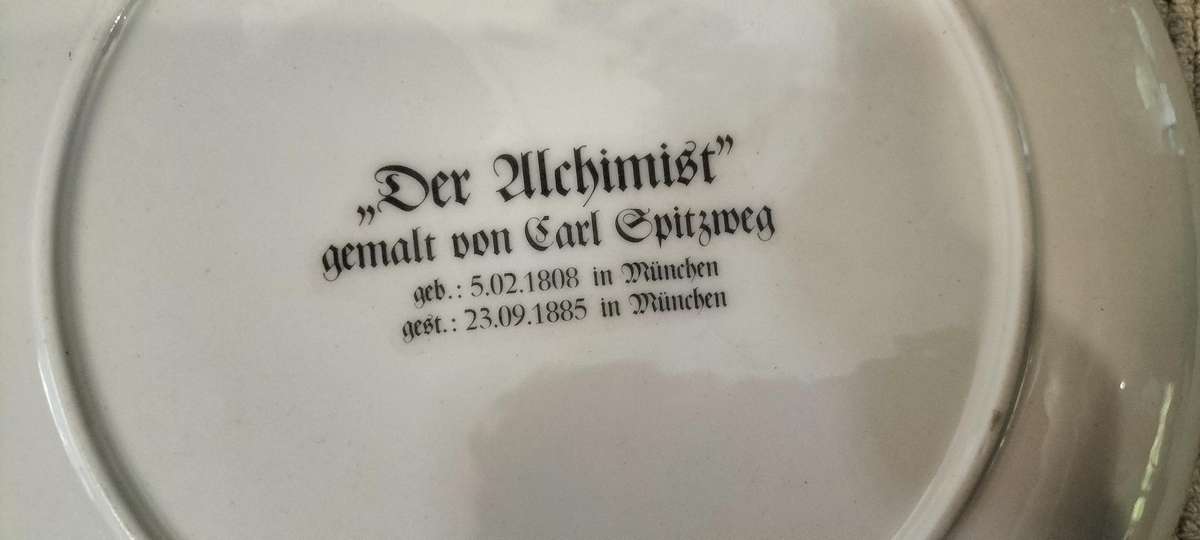 Beautiful "Der Alchimist" by Karl Spitzweg Wall Plate