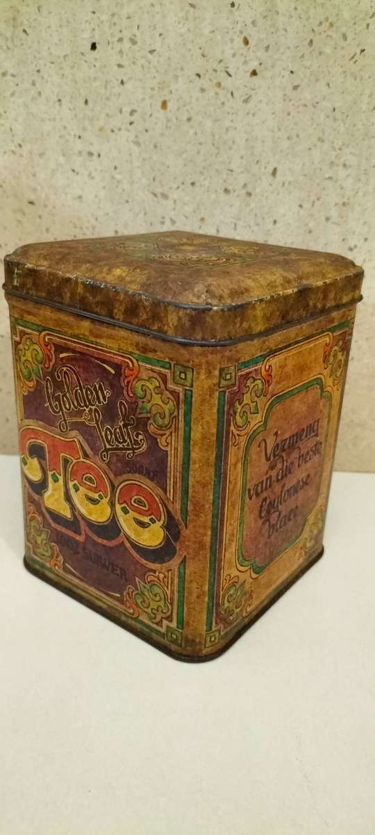 Collectible Lidded Tea Tin
