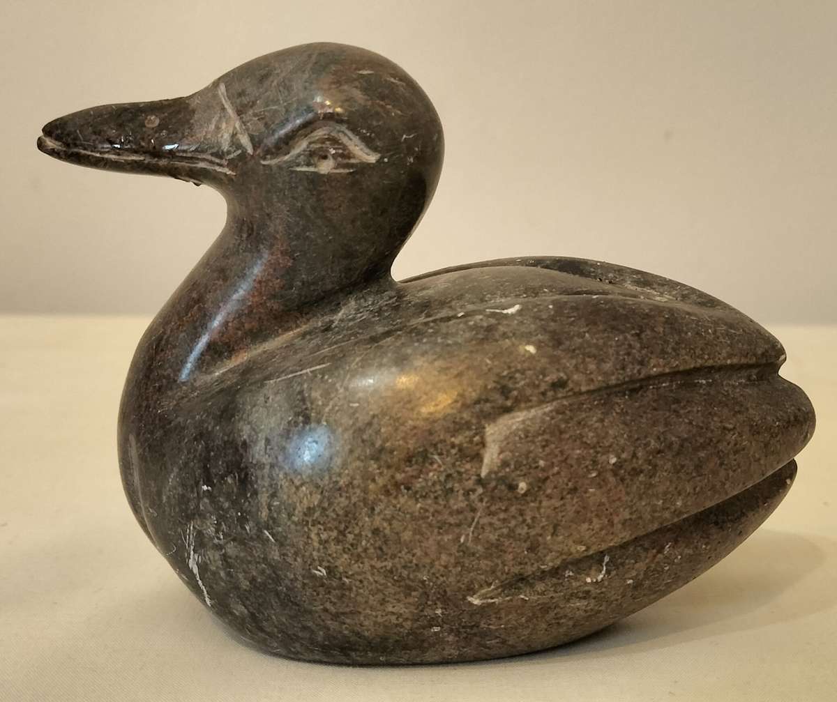 Collectible Bird Figurine nr 5 Stone Carving Duck
