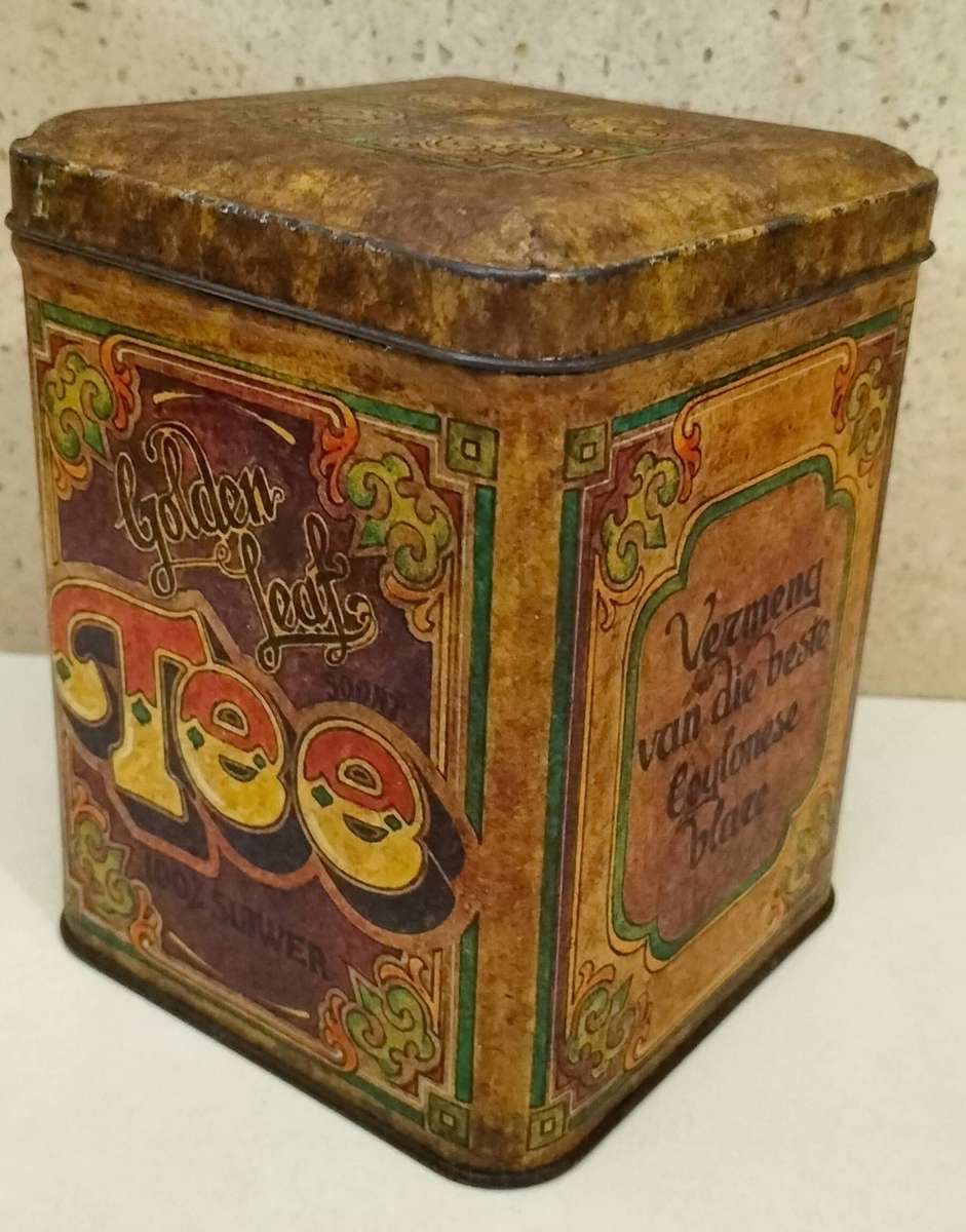 Collectible Lidded Tea Tin