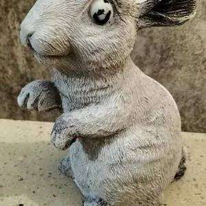 Magnificent Aged Look Realist Garden Bunny