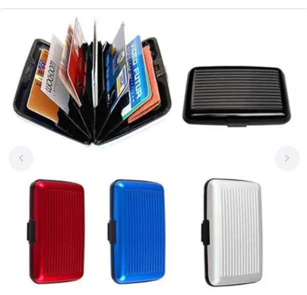 Secure Credit Card Protection Holder Waterproof Wallet - Silver