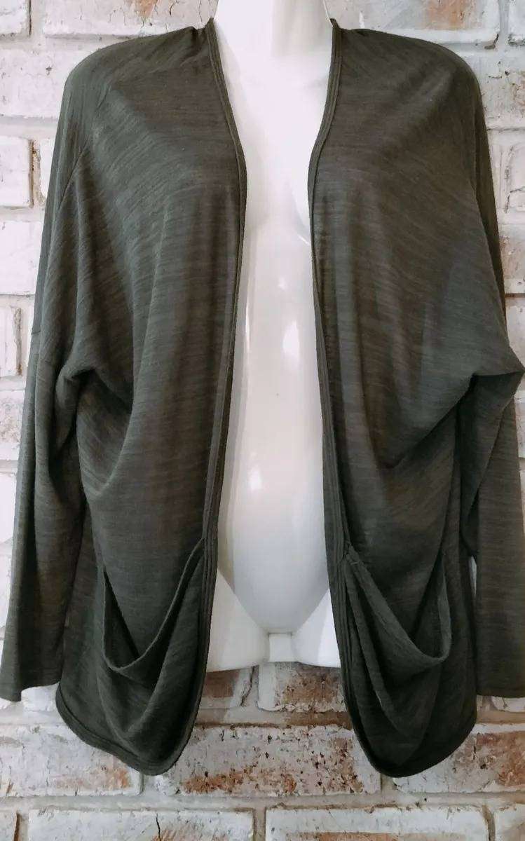 Baggy Jacket/Cardigan Green. Long/Mid Sleeve