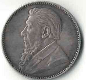 ZAR Kruger 1896 6P  Sixpence. AU. Condition!