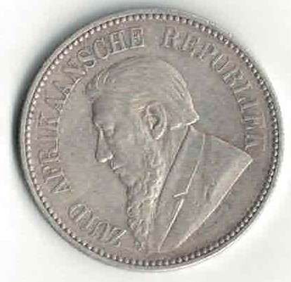 ZAR Kruger 1896 2 1/2 shilling. Condition!