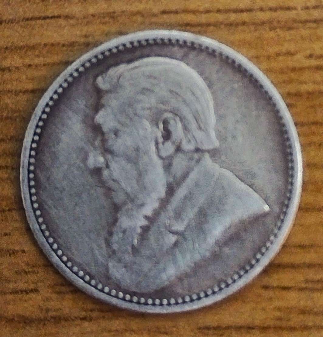 ZAR Kruger 1893 6P  Sixpence . Condition