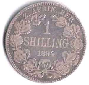 ZAR Kruger 1894 1 shilling
