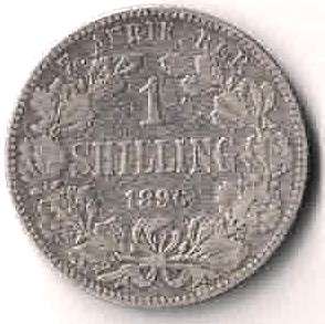 ZAR Kruger 1896 1 shilling