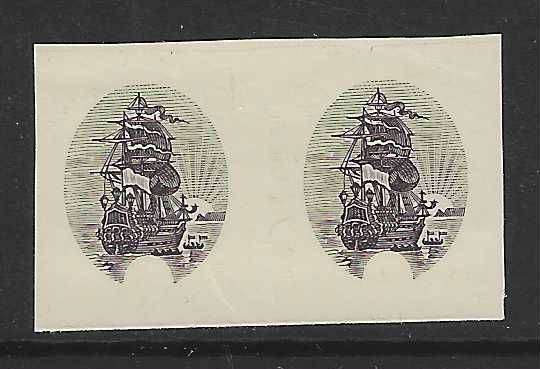 1926 Union Imperf Roto Proof pair - Vignette only.