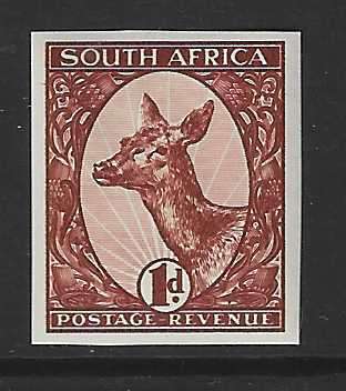 Union: Scarce 1926 brown Booysens Essay MNH.  See below.