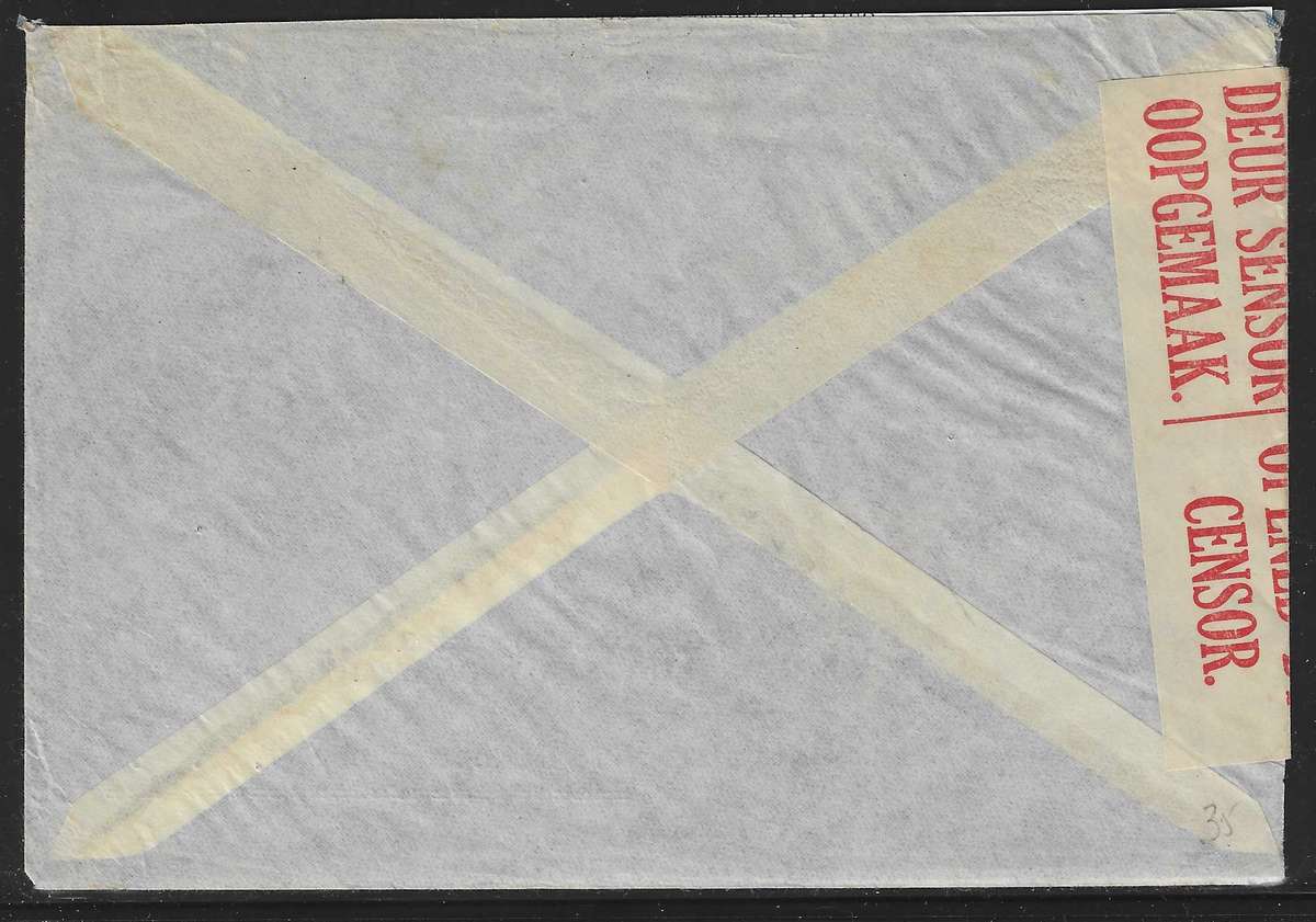 SWA 1939 Scarce WW II Censored SWAKOPMUND/CHICAGO with large ornate "Health Resort" cds. See below.