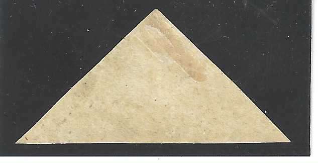 Cape 1864  SACC 17a pale emerald green with good margins. CV R 45,000. MM. See below.