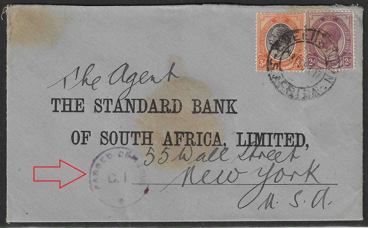 Union: pair CENSORED covers (1915 & 1917) to New York.