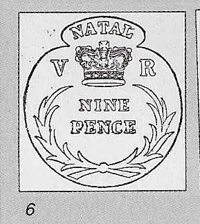 Natal. The rare SACC 6 fine mint.