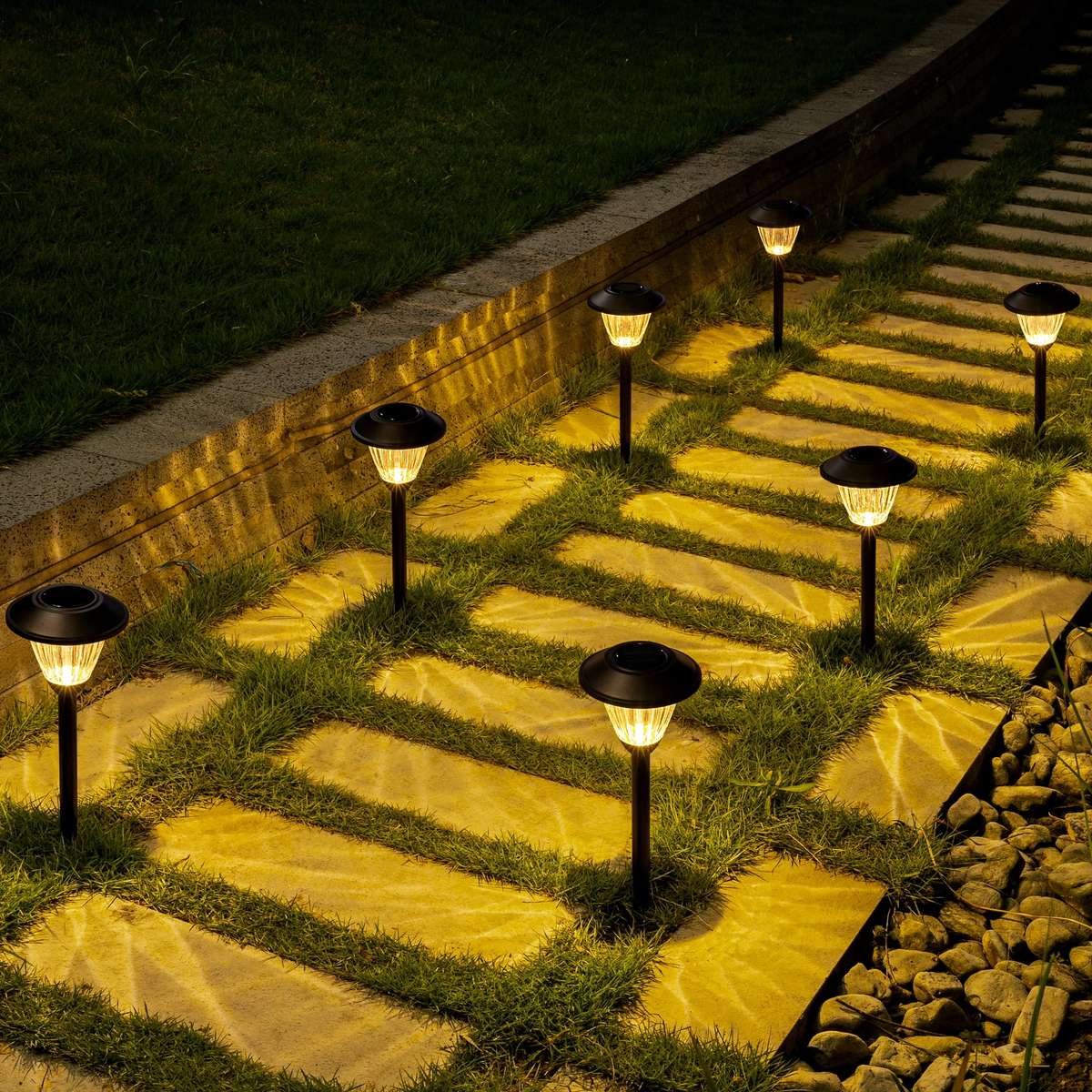 Solar Pathway Lights - Set of 2