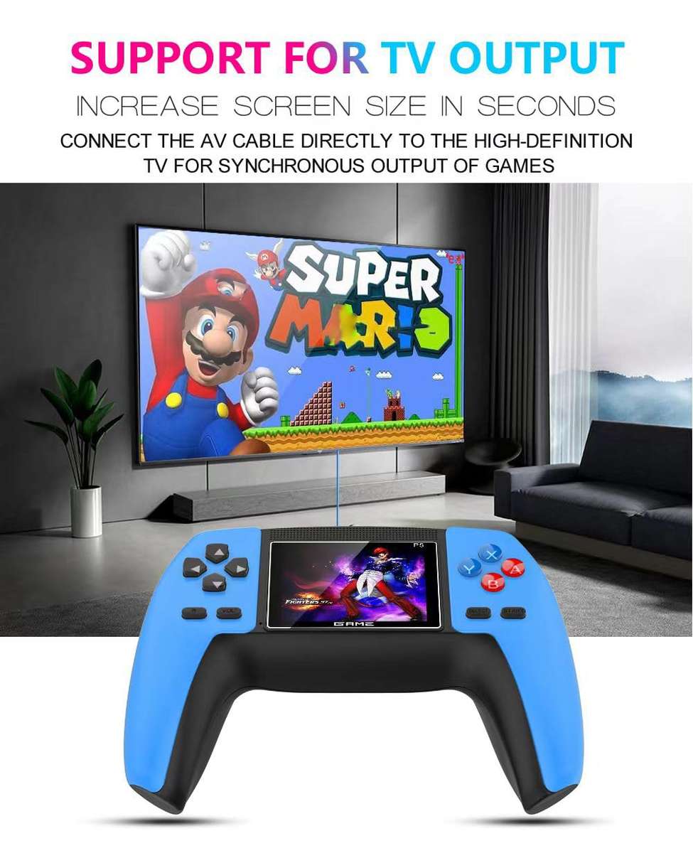 ControllerView Retro Console with built-in Screen and 520 Games