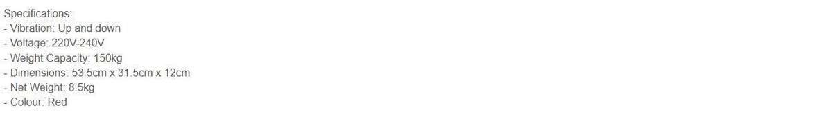 Whole Body Exercise 3D Slim Machine Vibration Plate Fitness Massager - Red