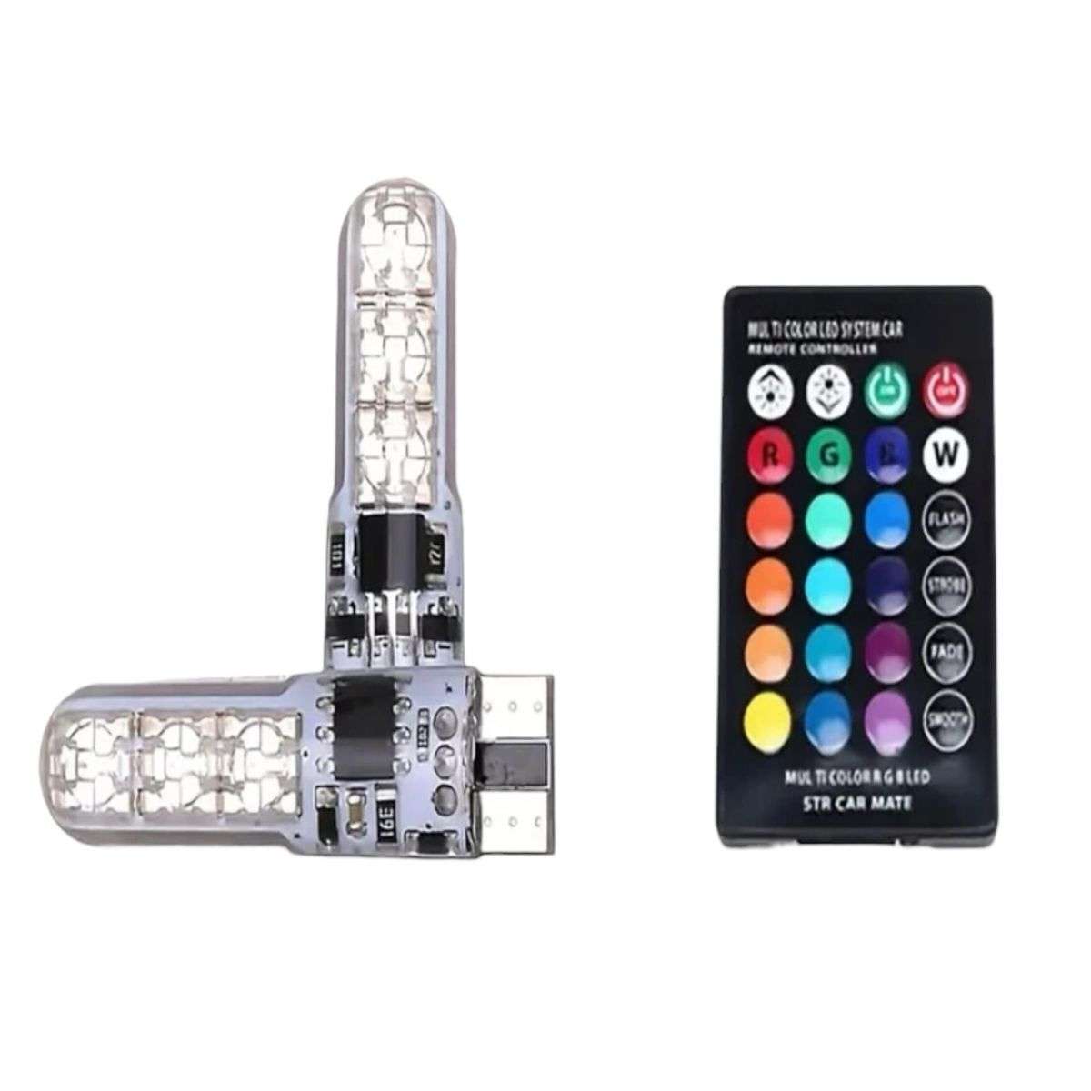 Multi Color RGB LED System Car Lights with Remote Controller
