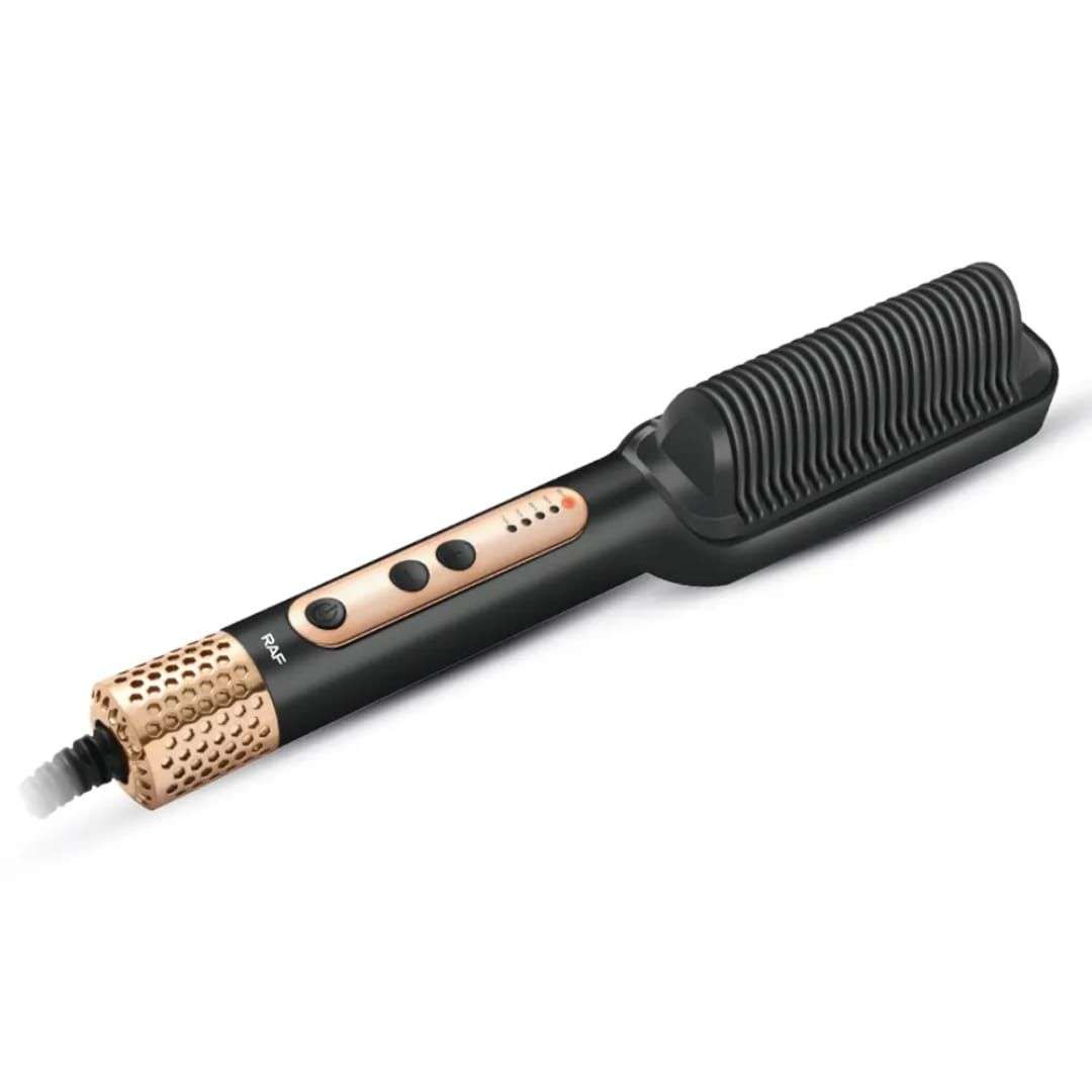 RAF Portable Electric Fast Wet Dry Hair Straightener Iron Comb Brush