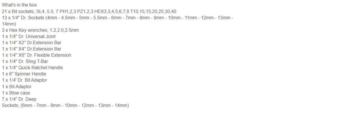 53 Piece Sockets And Wrenches Tools Set