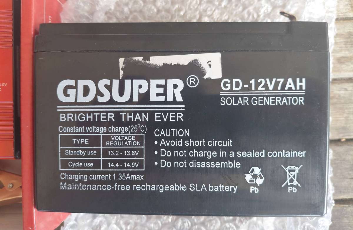 COMBO DEAL: 500W 12V Power Inverter + 12V 7AH Solar Battery-Acid