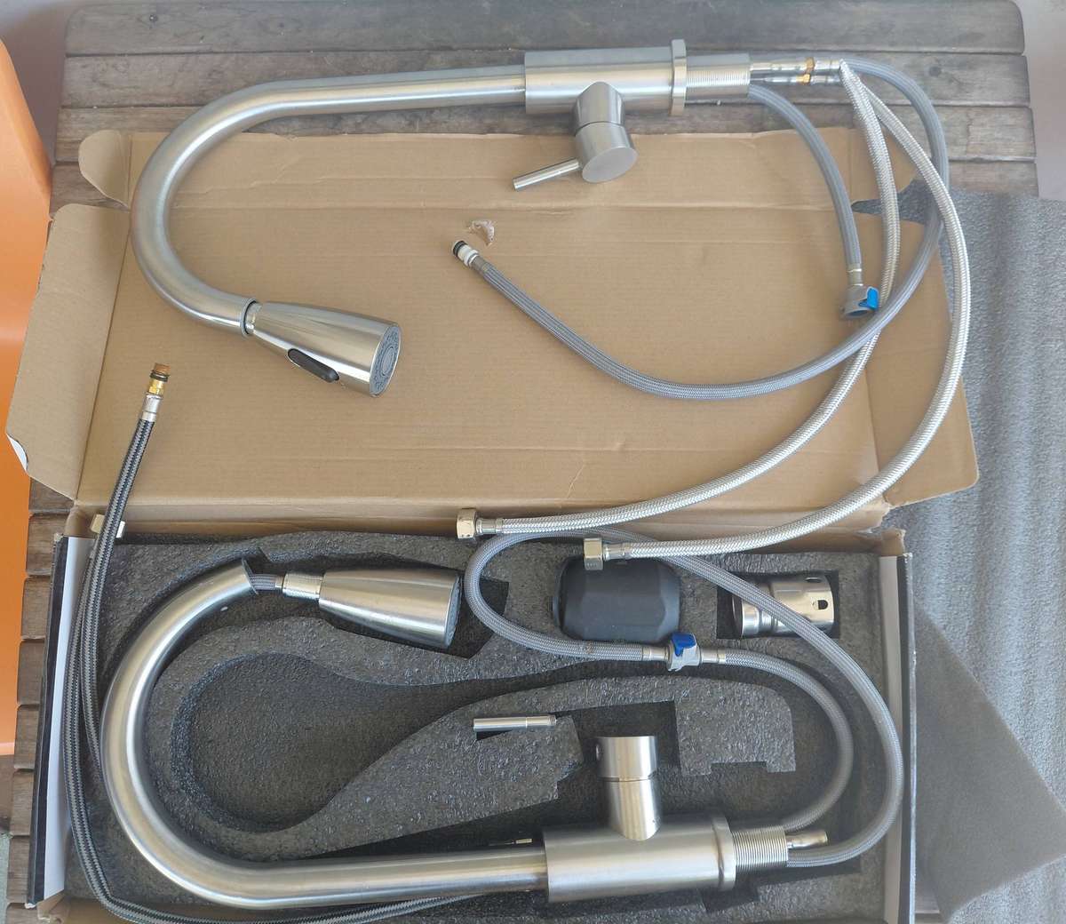 2 x 304 Stainless Steel Faucet Tap Mixer (Read)